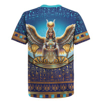 Egyptian Goddess Isis Rugby Jersey Ancient Mythology Winged Queen