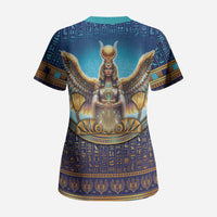 Egyptian Goddess Isis Scrub Top Ancient Mythology Winged Queen