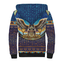 Egyptian Goddess Isis Sherpa Hoodie Ancient Mythology Winged Queen