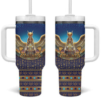 Egyptian Goddess Isis Tumbler With Handle Ancient Mythology Winged Queen