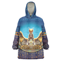 Egyptian Goddess Isis Wearable Blanket Hoodie Ancient Mythology Winged Queen