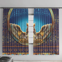Egyptian Goddess Isis Window Curtain Ancient Mythology Winged Queen