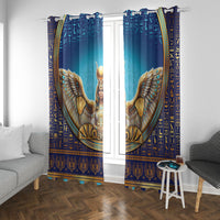 Egyptian Goddess Isis Window Curtain Ancient Mythology Winged Queen