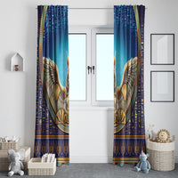 Egyptian Goddess Isis Window Curtain Ancient Mythology Winged Queen