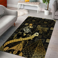 Egyptian God Thoth Area Rug Ancient Mythology Ibis Wisdom Hieroglyphic