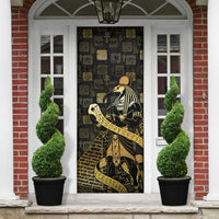 Egyptian God Thoth Door Cover Ancient Mythology Ibis Wisdom Hieroglyphic