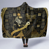 Egyptian God Thoth Hooded Blanket Ancient Mythology Ibis Wisdom Hieroglyphic