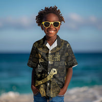Egyptian God Thoth Kid Hawaiian Shirt Ancient Mythology Ibis Wisdom Hieroglyphic