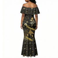 Egyptian God Thoth Mermaid Dress Ancient Mythology Ibis Wisdom Hieroglyphic