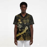 Egyptian God Thoth Scrub Top Ancient Mythology Ibis Wisdom Hieroglyphic
