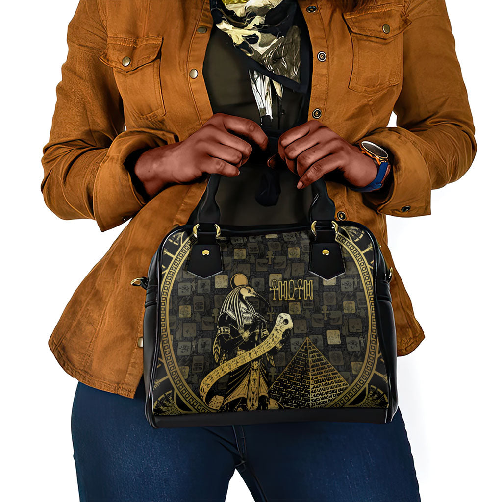 Egyptian God Thoth Shoulder Handbag Ancient Mythology Ibis Wisdom Hieroglyphic