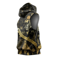 Egyptian God Thoth Sleeveless Hoodie Ancient Mythology Ibis Wisdom Hieroglyphic