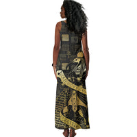 Egyptian God Thoth Tank Maxi Dress Ancient Mythology Ibis Wisdom Hieroglyphic