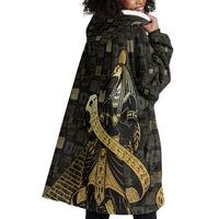 Egyptian God Thoth Wearable Blanket Hoodie Ancient Mythology Ibis Wisdom Hieroglyphic