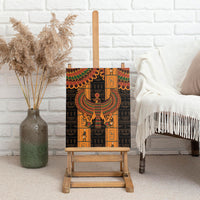 Egyptian God Horus Canvas Wall Art Ancient Mythology Falcon Hieroglyphic Patterns