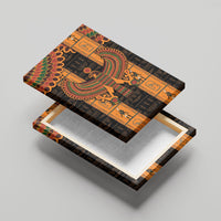 Egyptian God Horus Canvas Wall Art Ancient Mythology Falcon Hieroglyphic Patterns