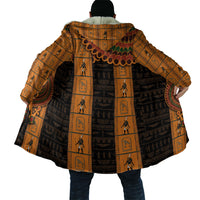 Egyptian God Horus Cloak Ancient Mythology Falcon Hieroglyphic Patterns