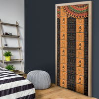 Egyptian God Horus Door Cover Ancient Mythology Falcon Hieroglyphic Patterns