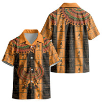 Egyptian God Horus Kid Hawaiian Shirt Ancient Mythology Falcon Hieroglyphic Patterns DT05