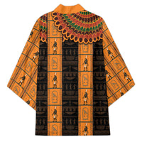 Egyptian God Horus Kimono Ancient Mythology Falcon Hieroglyphic Patterns