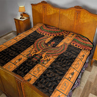 Egyptian God Horus Quilt Ancient Mythology Falcon Hieroglyphic Patterns