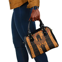 Egyptian God Horus Shoulder Handbag Ancient Mythology Falcon Hieroglyphic Patterns