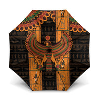 Egyptian God Horus Umbrella Ancient Mythology Falcon Hieroglyphic Patterns