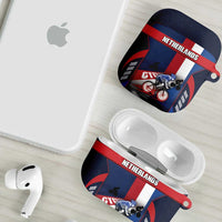 Netherlands Cycling AirPods Case Sporty Style Navy - Wonder Print Shop