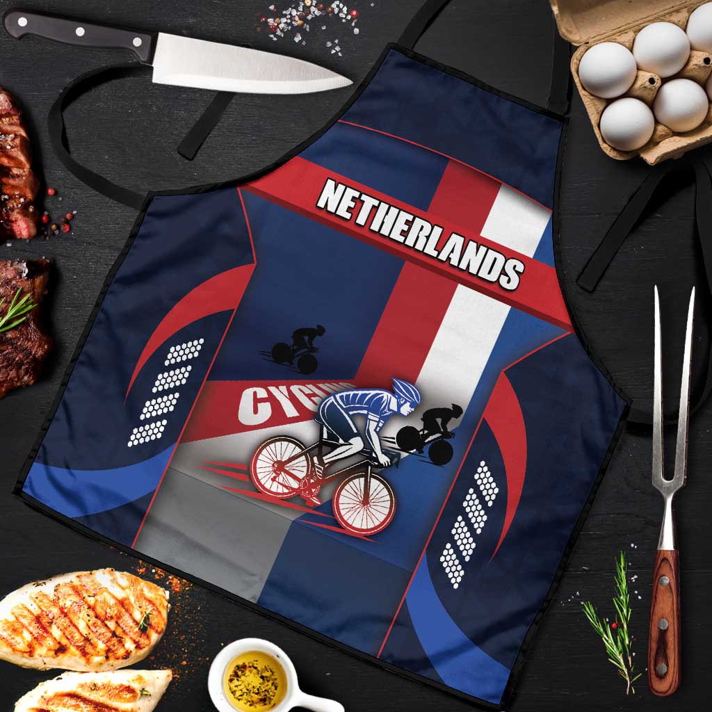 Netherlands Cycling Apron Sporty Style Navy - Wonder Print Shop