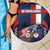 Netherlands Cycling Beach Blanket Sporty Style Navy - Wonder Print Shop