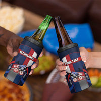 Personalized Netherlands Cycling 4 in 1 Can Cooler Tumbler Sporty Style Navy - Wonder Print Shop