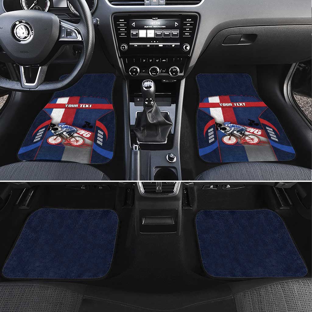Netherlands Cycling Car Mats Sporty Style Navy - Wonder Print Shop