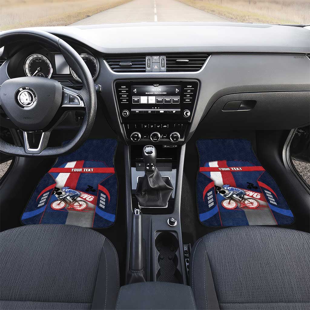 Netherlands Cycling Car Mats Sporty Style Navy - Wonder Print Shop
