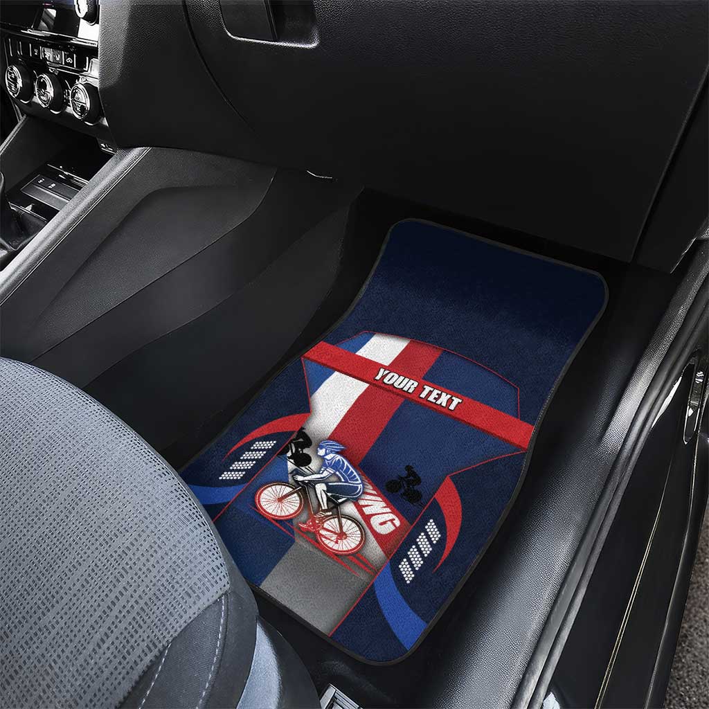 Netherlands Cycling Car Mats Sporty Style Navy - Wonder Print Shop