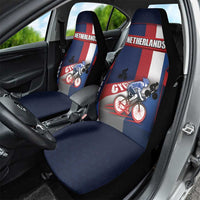 Netherlands Cycling Car Seat Cover Sporty Style Navy - Wonder Print Shop