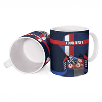 Netherlands Cycling Ceramic Mug Sporty Style Navy - Wonder Print Shop