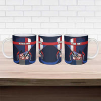 Netherlands Cycling Ceramic Mug Sporty Style Navy - Wonder Print Shop