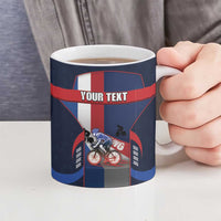 Netherlands Cycling Ceramic Mug Sporty Style Navy - Wonder Print Shop
