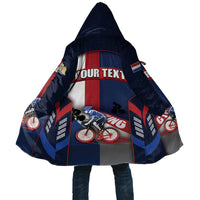 Personalized Netherlands Cycling Cloak Sporty Style Navy - Wonder Print Shop