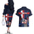 Personalized Netherlands Cycling Couples Matching Off The Shoulder Long Sleeve Dress and Hawaiian Shirt Sporty Style Navy - Wonder Print Shop