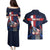 Personalized Netherlands Cycling Couples Matching Puletasi and Hawaiian Shirt Sporty Style Navy - Wonder Print Shop