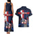 Personalized Netherlands Cycling Couples Matching Tank Maxi Dress and Hawaiian Shirt Sporty Style Navy - Wonder Print Shop