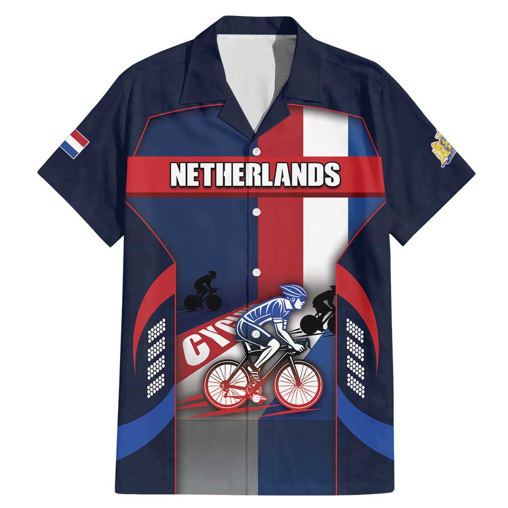 Personalized Netherlands Cycling Family Matching Mermaid Dress and Hawaiian Shirt Sporty Style Navy - Wonder Print Shop