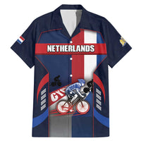 Personalized Netherlands Cycling Family Matching Mermaid Dress and Hawaiian Shirt Sporty Style Navy - Wonder Print Shop