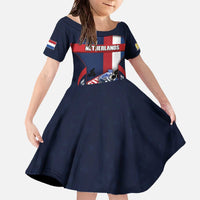 Personalized Netherlands Cycling Family Matching Off The Shoulder Long Sleeve Dress and Hawaiian Shirt Sporty Style Navy - Wonder Print Shop