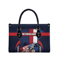 Netherlands Cycling Leather Bag Sporty Style Navy - Wonder Print Shop