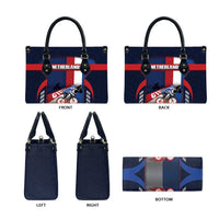 Netherlands Cycling Leather Bag Sporty Style Navy - Wonder Print Shop