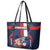 Netherlands Cycling Leather Tote Bag Sporty Style Navy - Wonder Print Shop