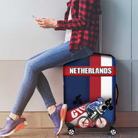Netherlands Cycling Luggage Cover Sporty Style Navy - Wonder Print Shop