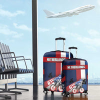 Netherlands Cycling Luggage Cover Sporty Style Navy - Wonder Print Shop